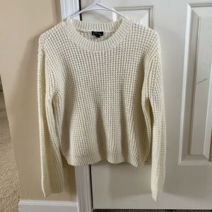 Girls Art Class Crew Neck Waffle Sweater